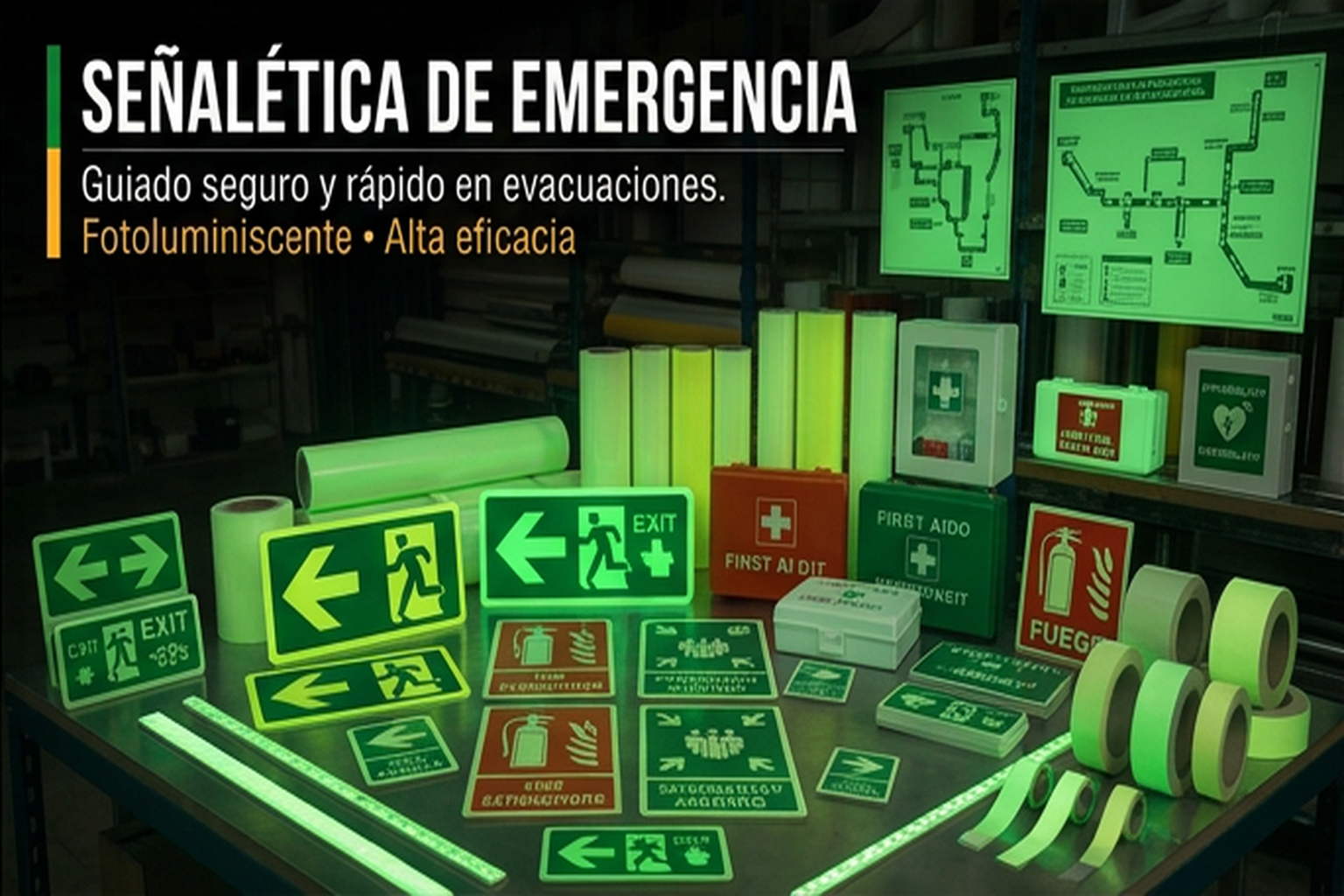 Señalética de emergencia y evacuación