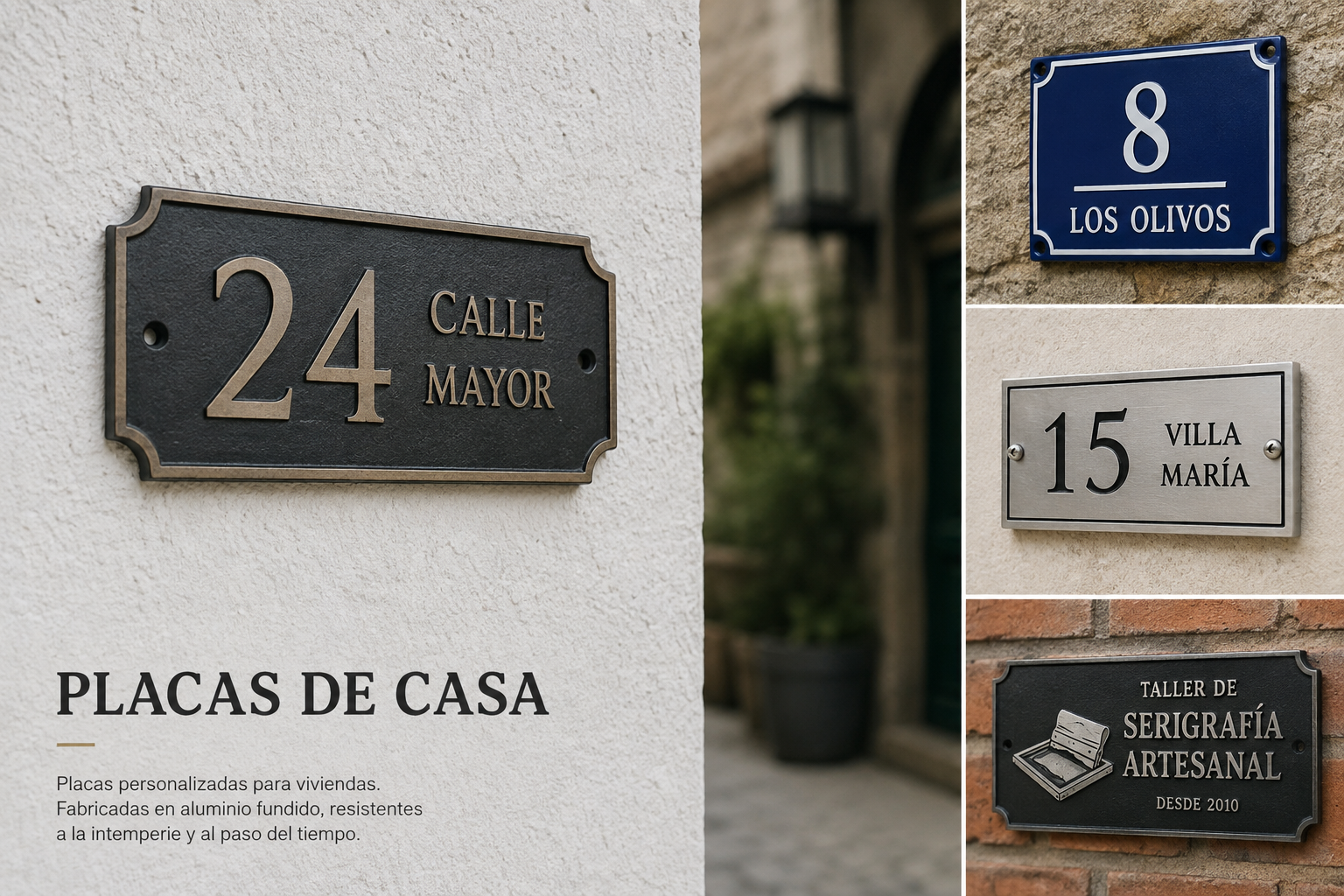 Placa identificativa para vivienda